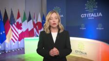 Giorgia Meloni: "Me honra que el Papa Francisco participe en la reunión del G7"