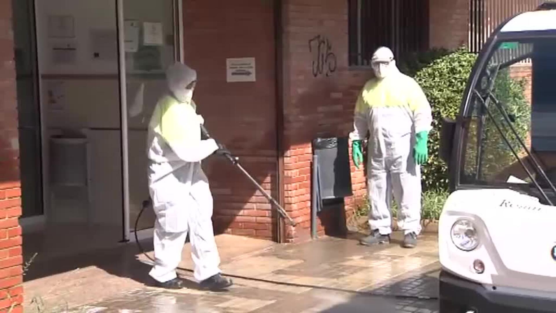 Desinfección masiva en Andújar