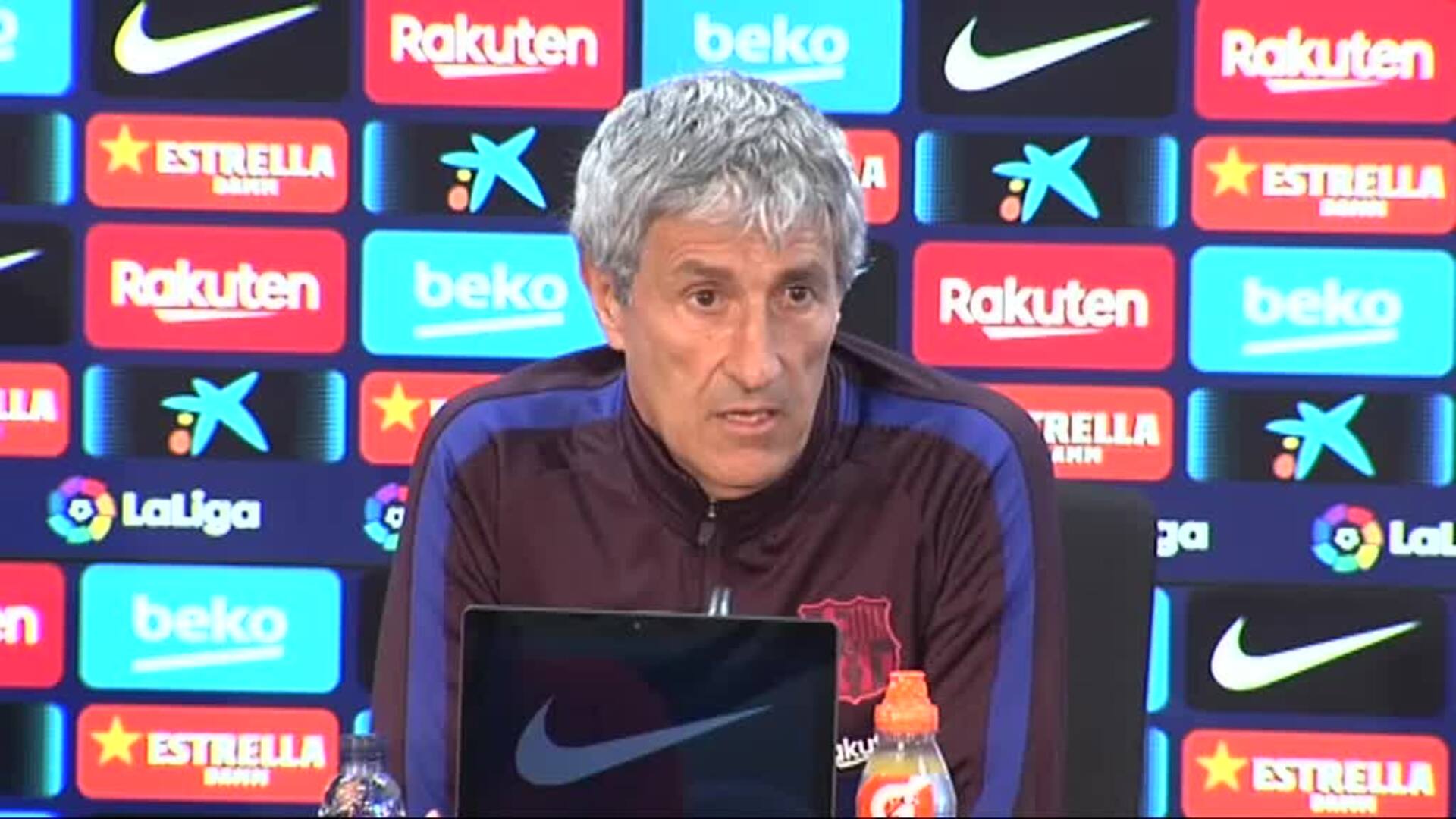 Quique Setién: &quot;Somos igual de favoritos que el Real Madrid&quot;