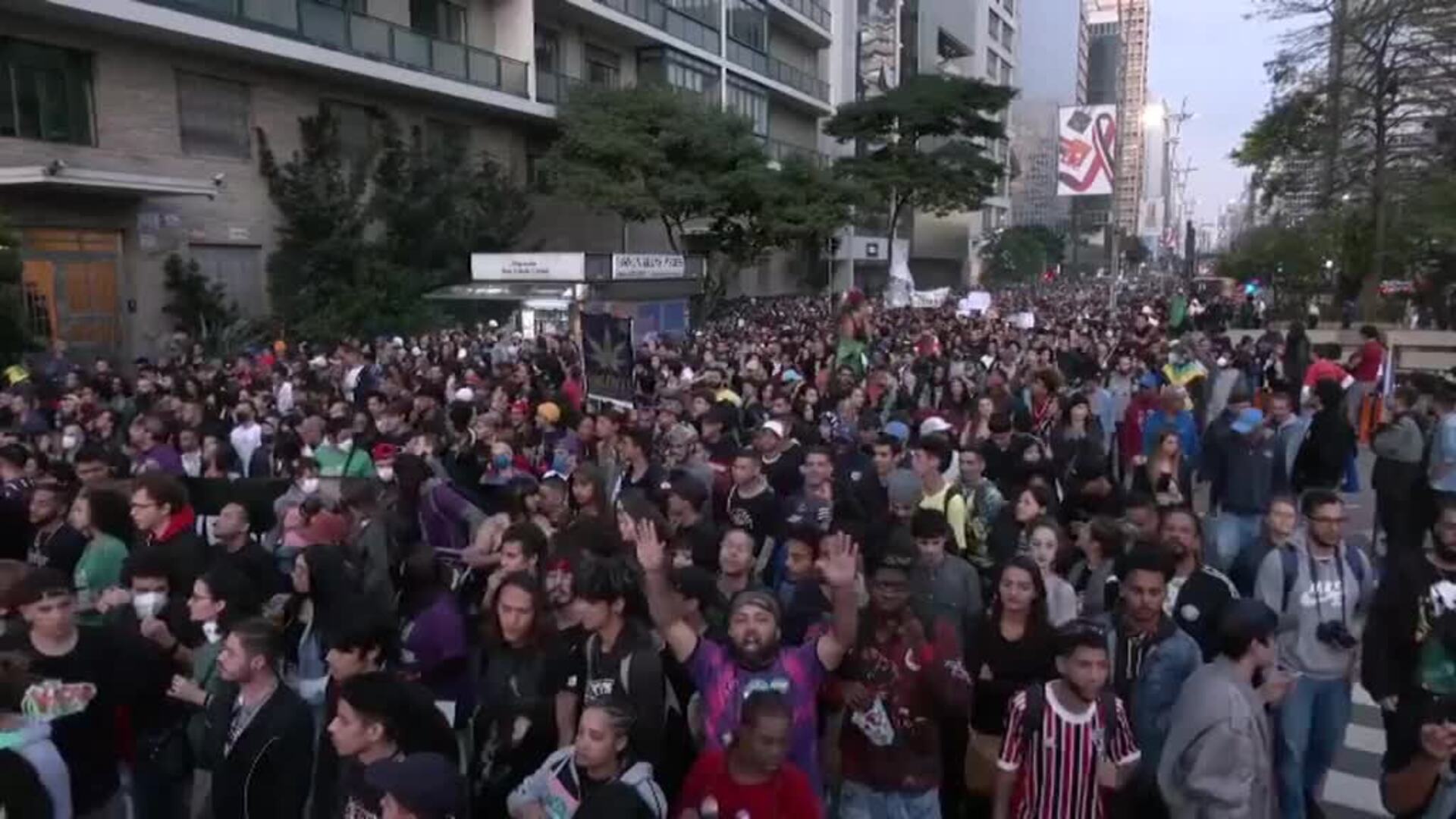 Miles de brasileños se manifiestan en Sao Paulo a favor de la legalización del cannabis