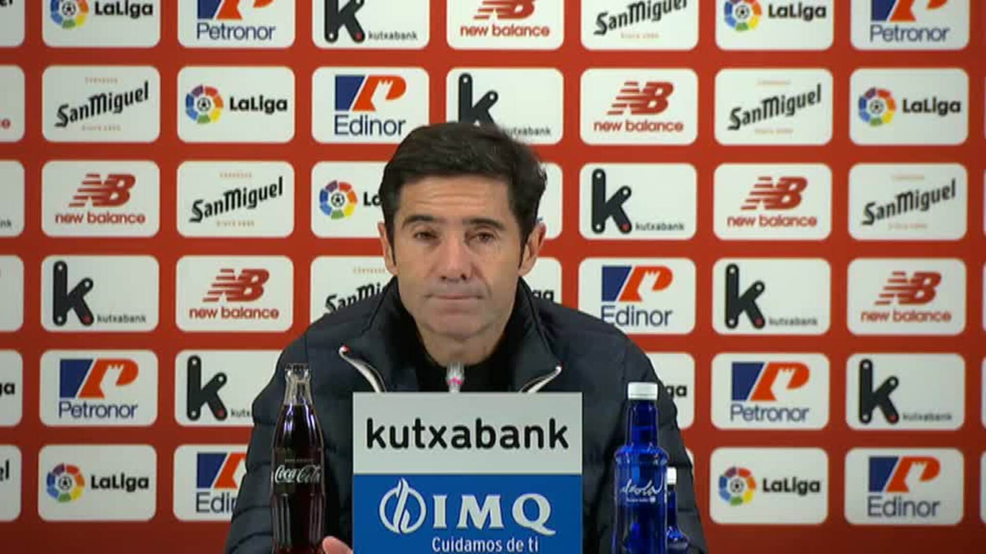 Marcelino: &quot;No pongo ni un pero a lo que el equipo demostró en el terreno de juego&quot;