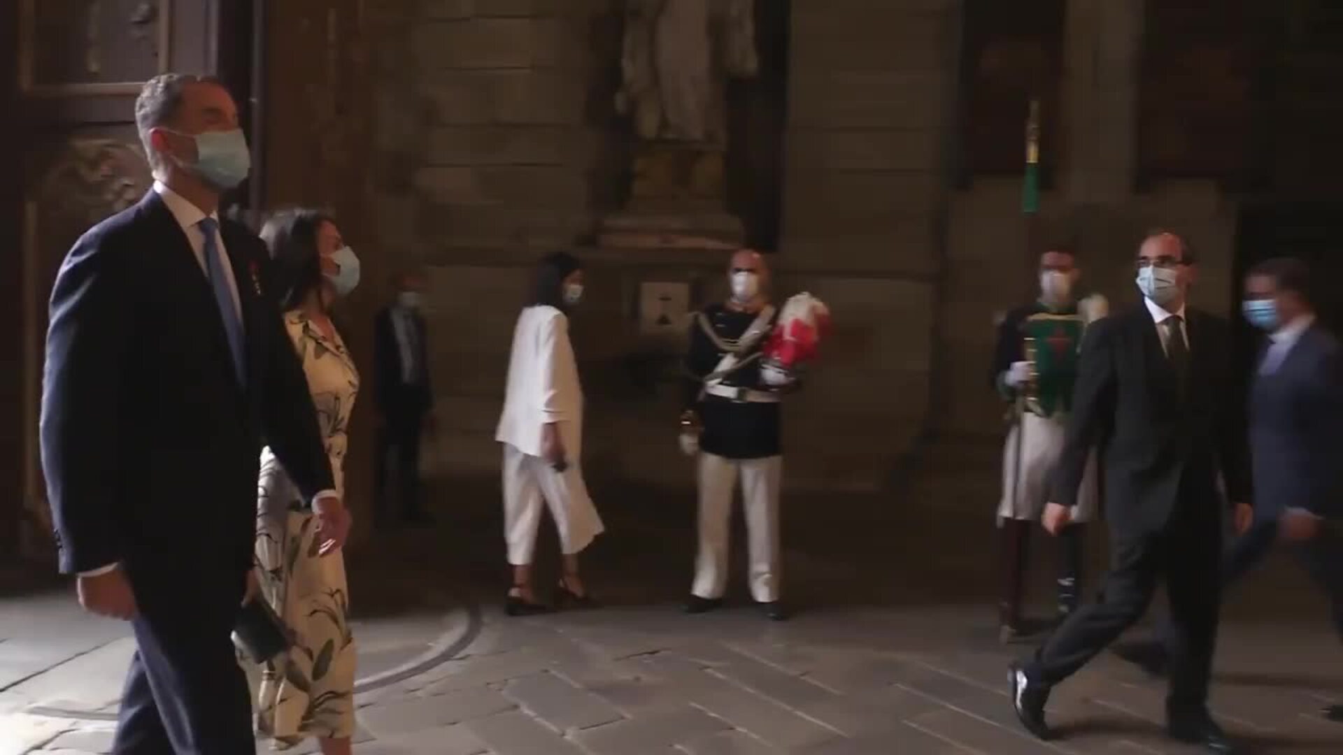 Los Reyes visitan Galicia en su día grande para realizar la Ofrenda al Apóstol