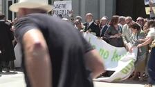 Protesta multitudinaria en Madrid contra las reformas judiciales del Gobierno