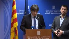 Puigdemont pide la liberación «inmediata» de Junqueras, «secuestrado» por el Gobierno