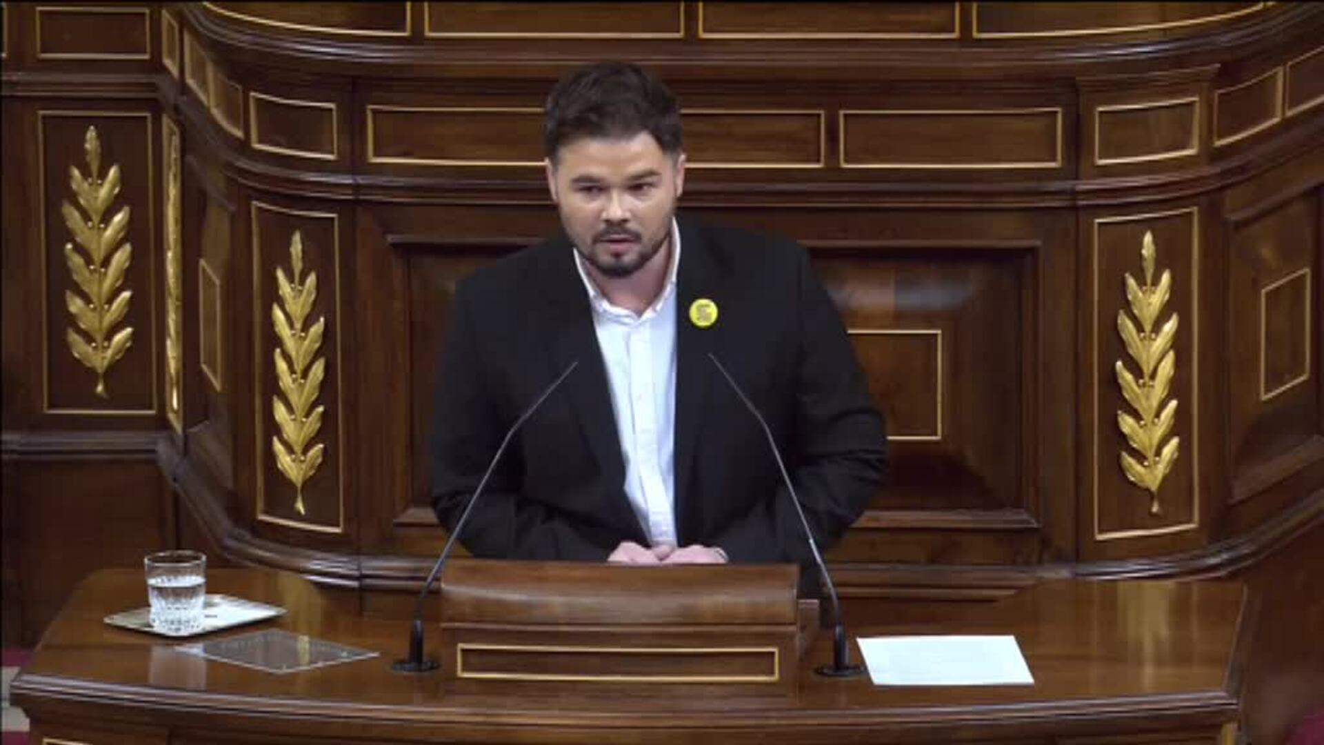Gabriel Rufián: &quot;Si no hay mesa no hay legislatura&quot;