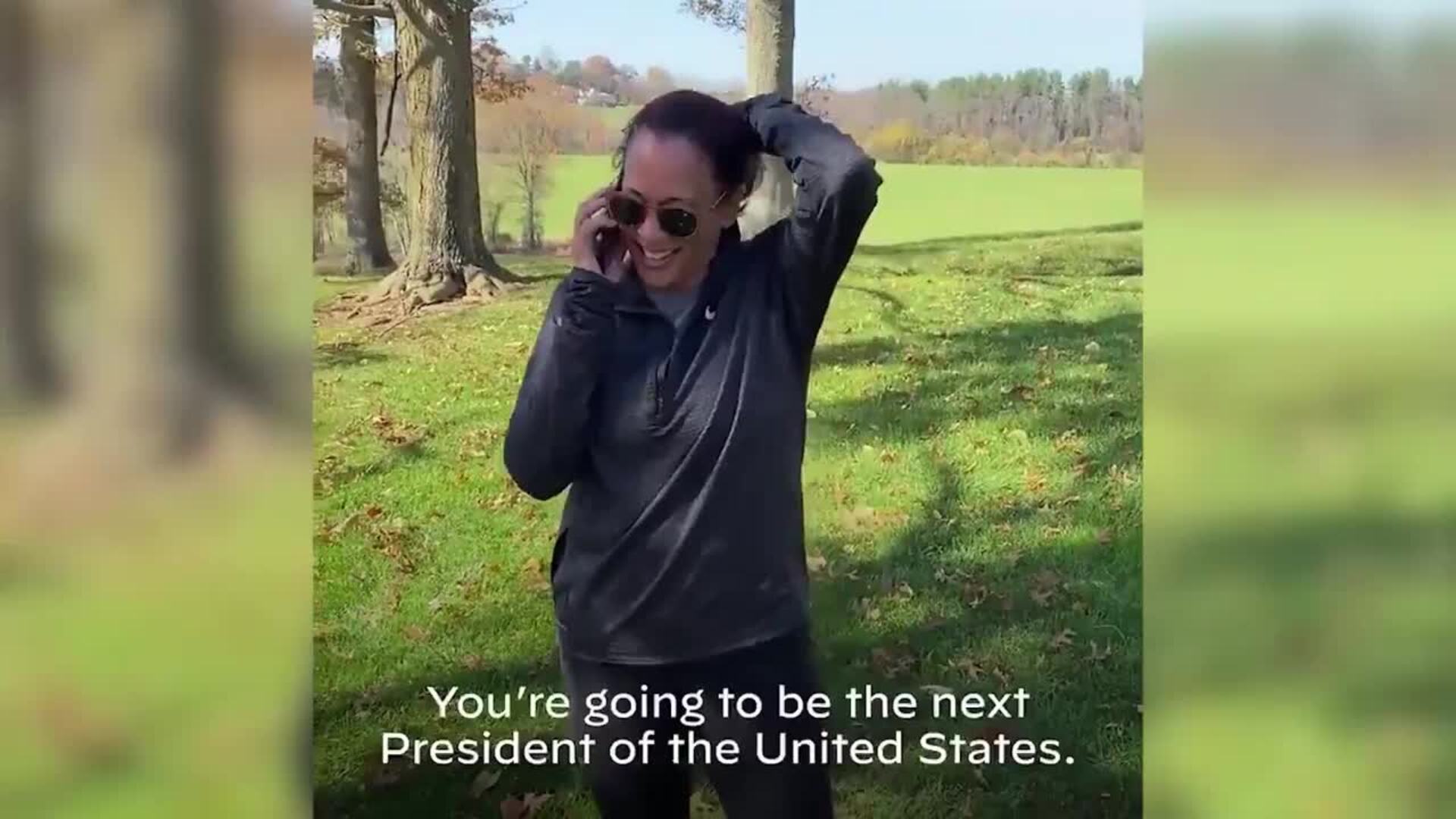 La próxima vicepresidenta de EEUU, Kamala Harris, llama a Biden