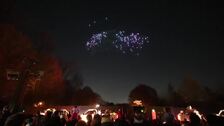 Mil drones iluminan la Navidad en Atlanta con el espectáculo ‘Chevy Holiday Magic’