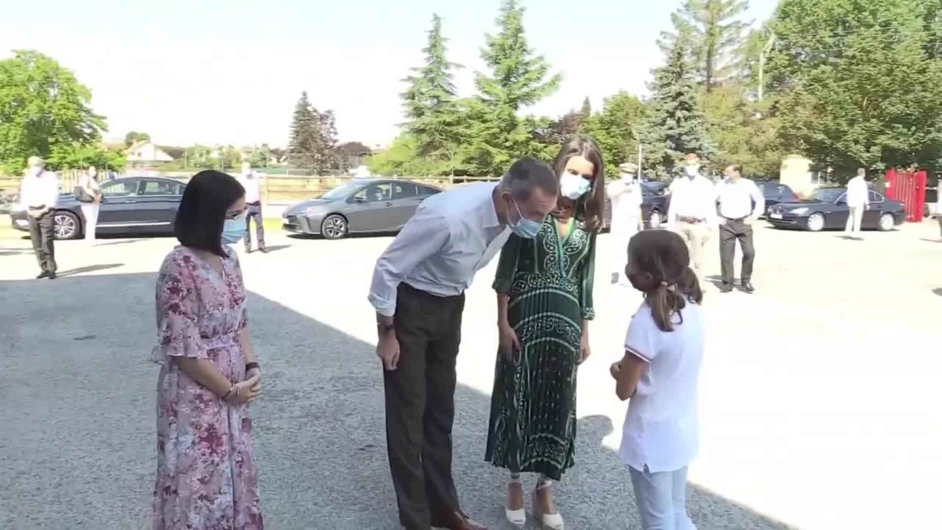 Doña Letizia apuesta todo al verde en Navarra