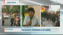 ¿Quién asume el mando tras la dimisión de Evo Morales?