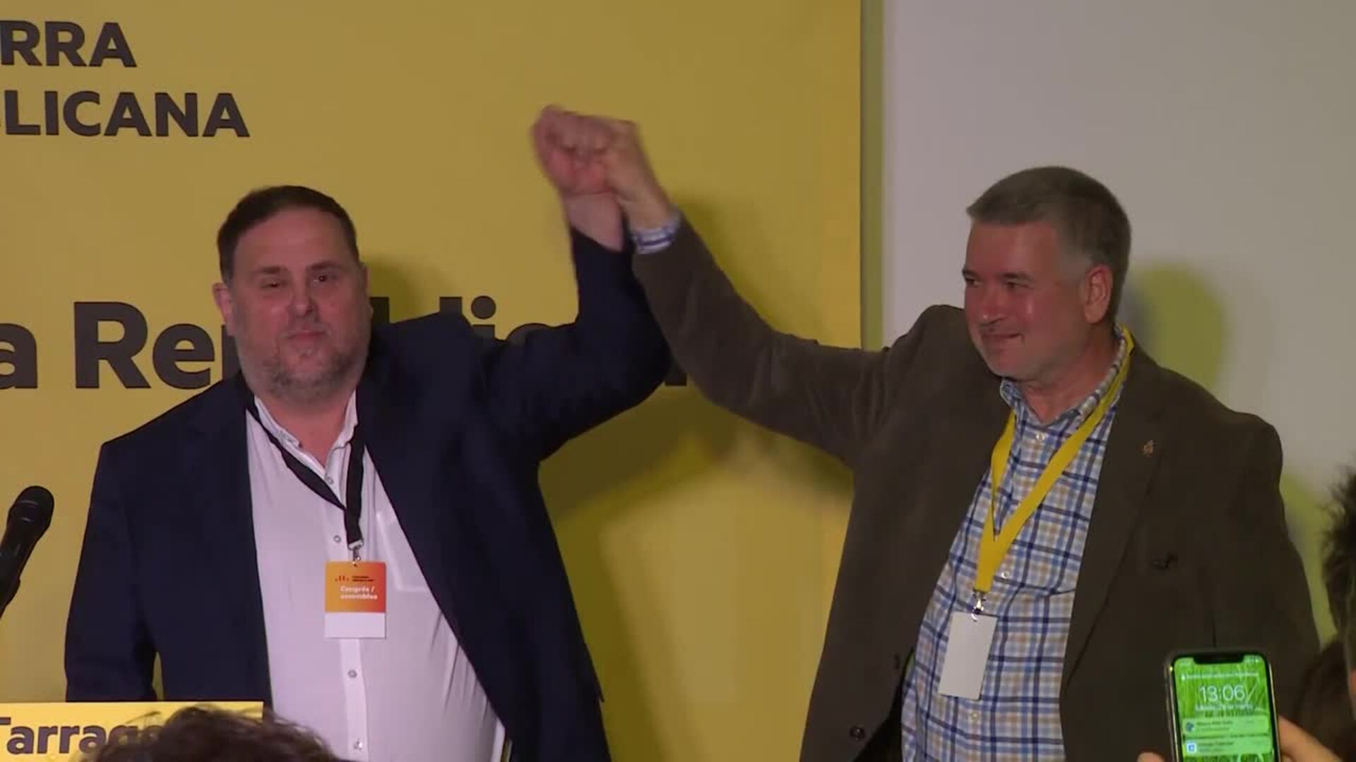 Junqueras: «la sociedad está mucho más a la altura que algunos de sus representantes políticos»