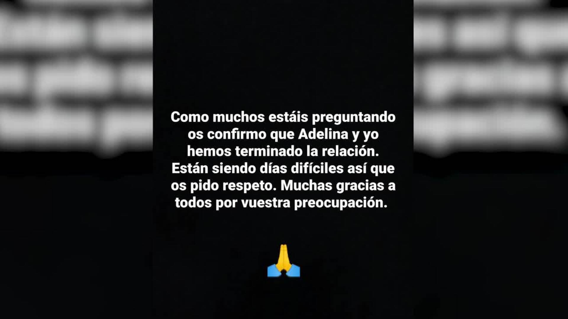 Adelina Seres y Jose anuncian su ruptura