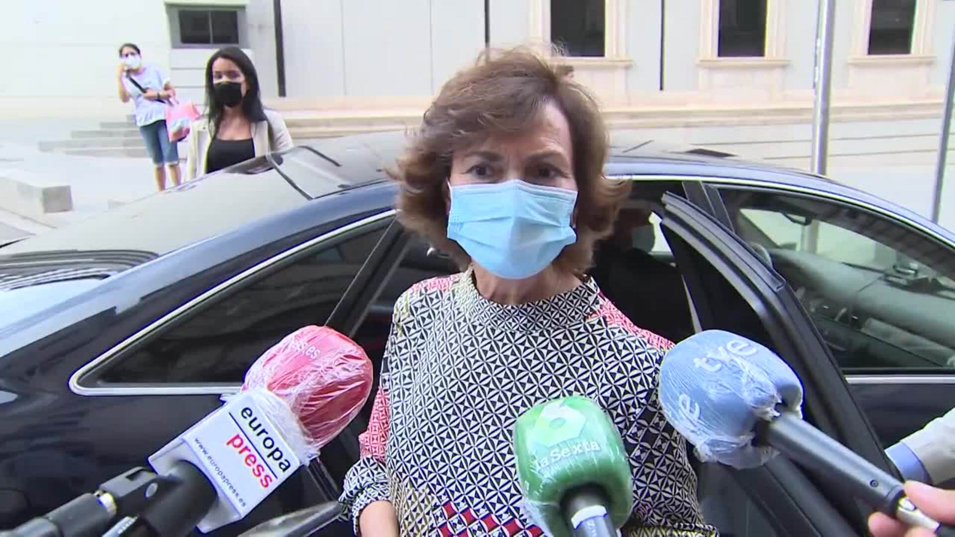 Calvo destaca el &quot;ambiente razonable&quot; en su reunión con el PP