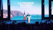 Acto de campaña de la ultraderecha francesa en París para las elecciones europeas