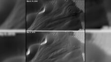 Increíble vídeo vuela a través de las dunas de Marte