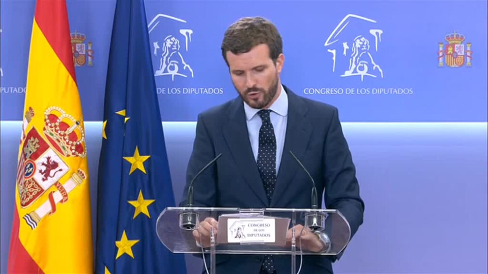 Casado: &quot;Espero que si Sánchez nos aboca a elecciones no le salga gratis&quot;