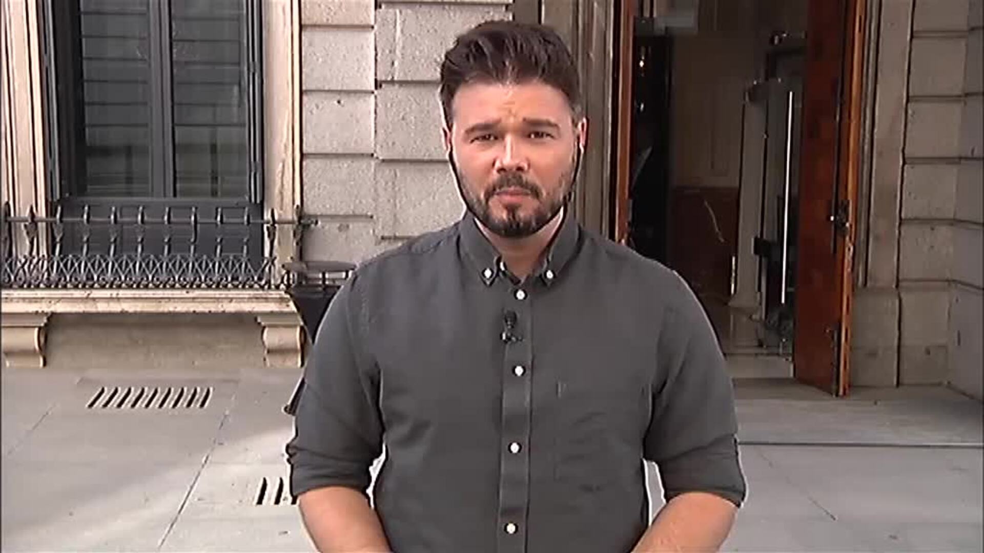 Rufián urge a PSOE y Unidas Podemos a ponerse de acuerdo antes de mañana