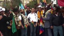 Presidente del Senado de Bolivia se inscribe a los comicios presidenciales
