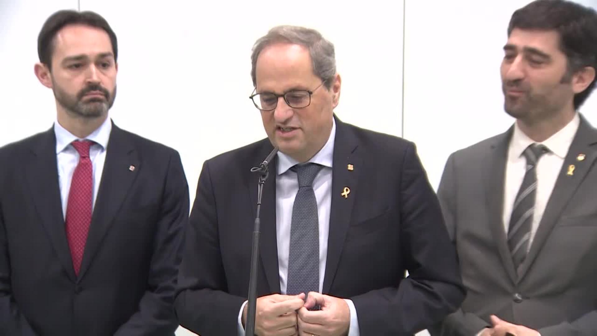 Torra mantiene que debe ser el Parlament quien lo inhabilite