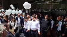 Funcionarios públicos rinden homenaje al senador Miguel Uribe Turbay tras su fallecimiento