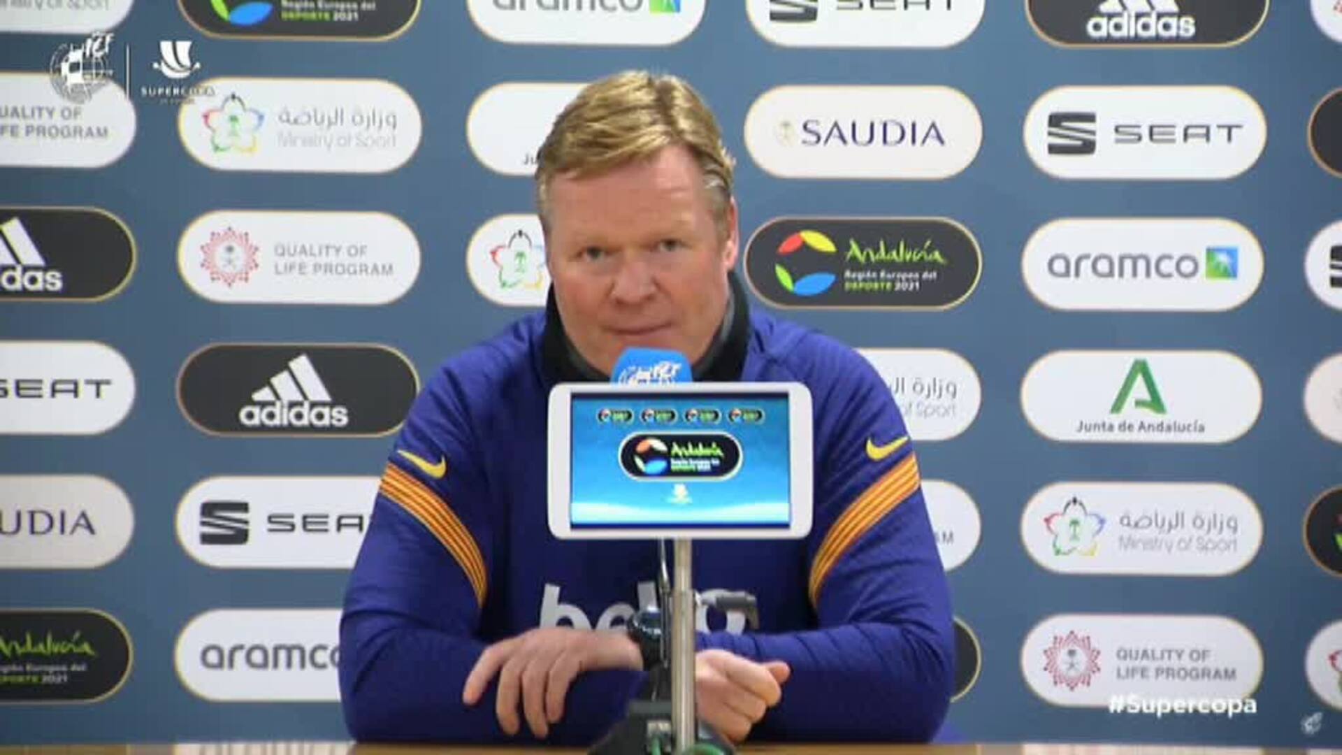Koeman sobre Messi: &quot;Tenemos esperanzas de que juegue pero la última palabra la tiene él&quot;