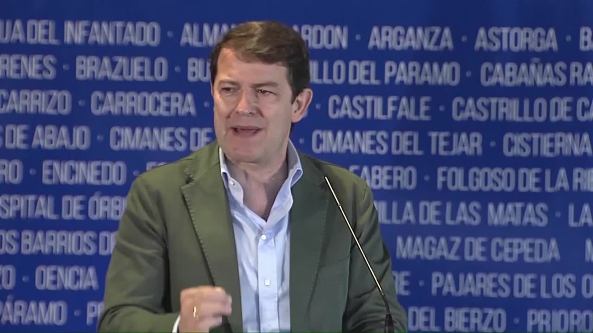 Mañueco quiere &quot;cinco diputados como mínimo&quot; para hacer a Casado presidente