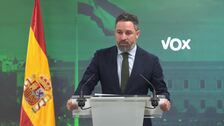 Abascal mantiene la moción y advierte al PP que una abstención sería «una posición muy poco comprometida»