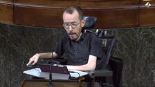 Echenique pide a Sánchez que «elija bien a los compañeros de viaje»: PP y Cs o los socios de la investidura