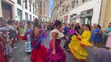Málaga vive en el centro su Feria de Día