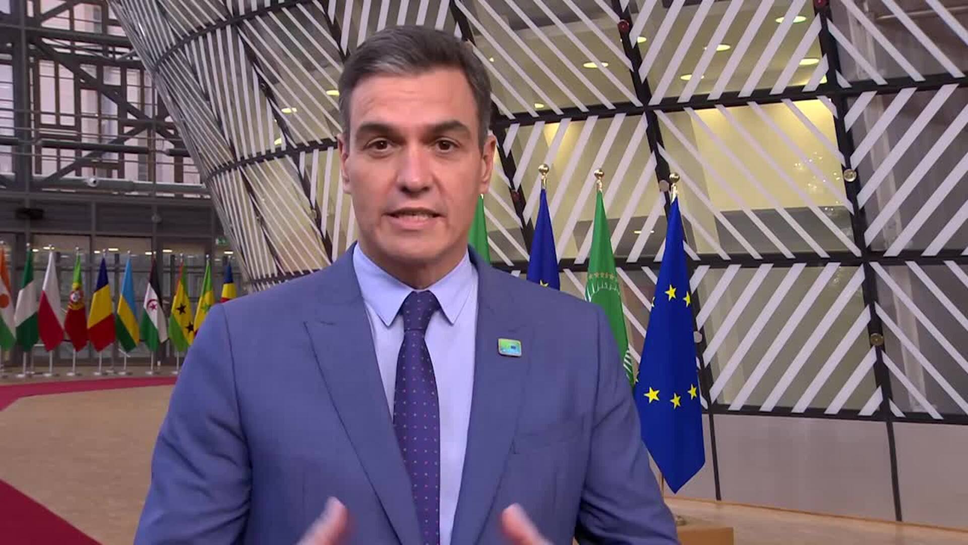 Sánchez resalta la &quot;unidad&quot; en la UE frente a Rusia y la apuesta por la vía del diálogo