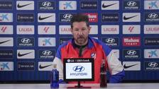 Simeone: "Barrios tiene un presente muy bueno y un futuro mucho mejor aún"