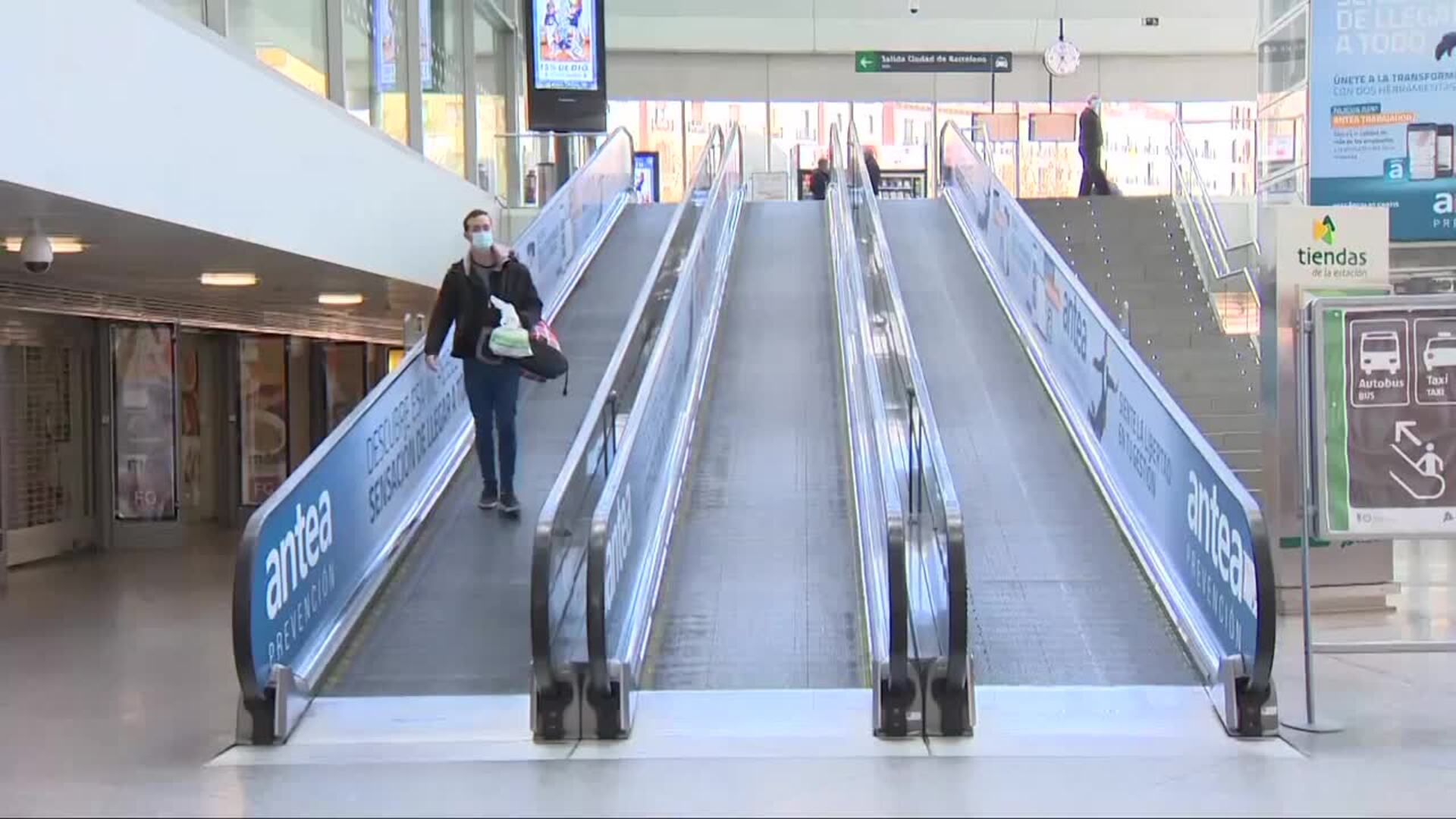 La estación de Atocha vacía en una operación retorno atípica