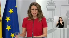 Yolanda Díaz menosprecia a la prensa y manipula los datos de empleo: «Los ERTE no son paro»