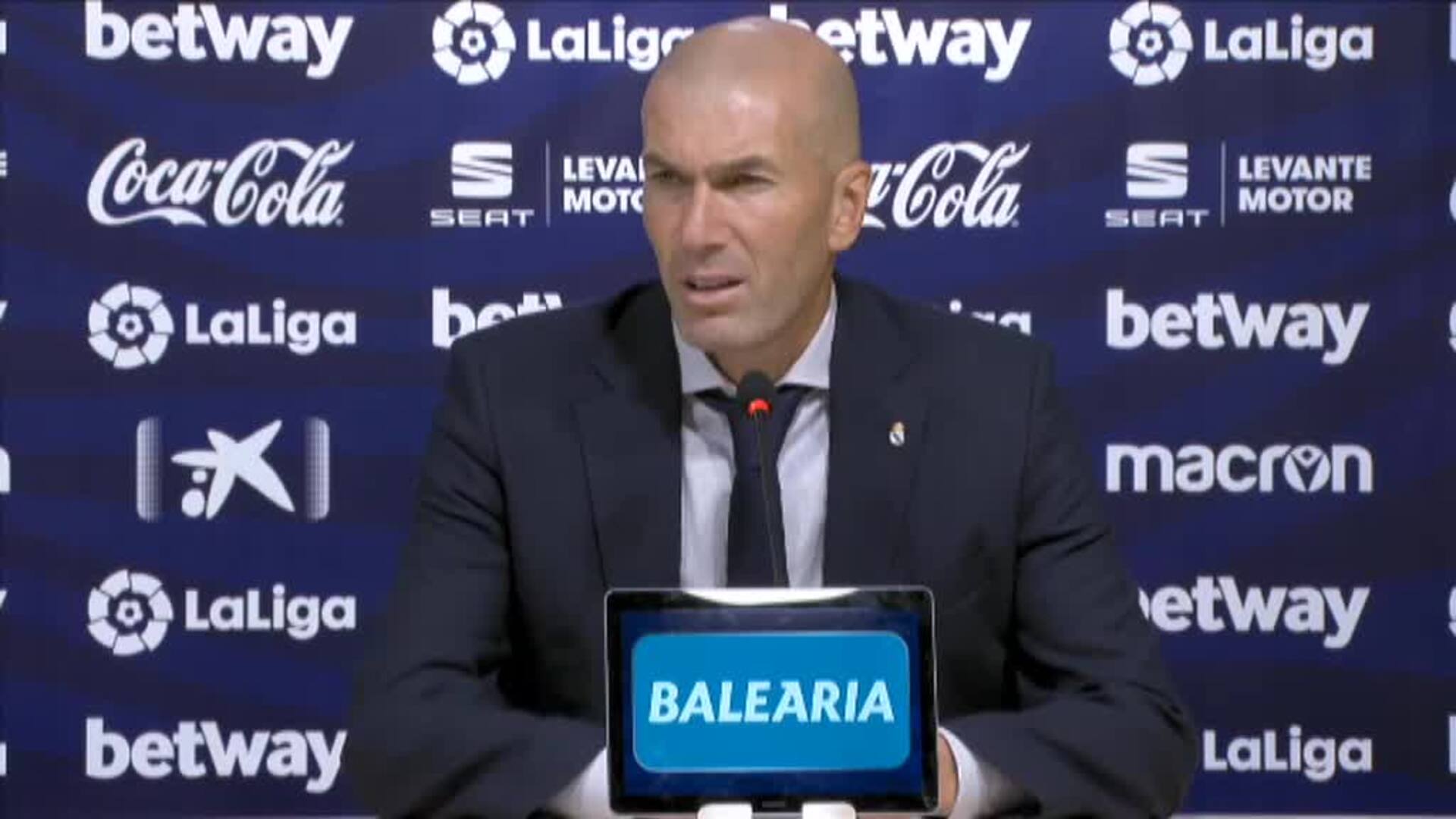 Zidane: &quot;Son tres victorias y un empate, no puedo pedir más&quot;