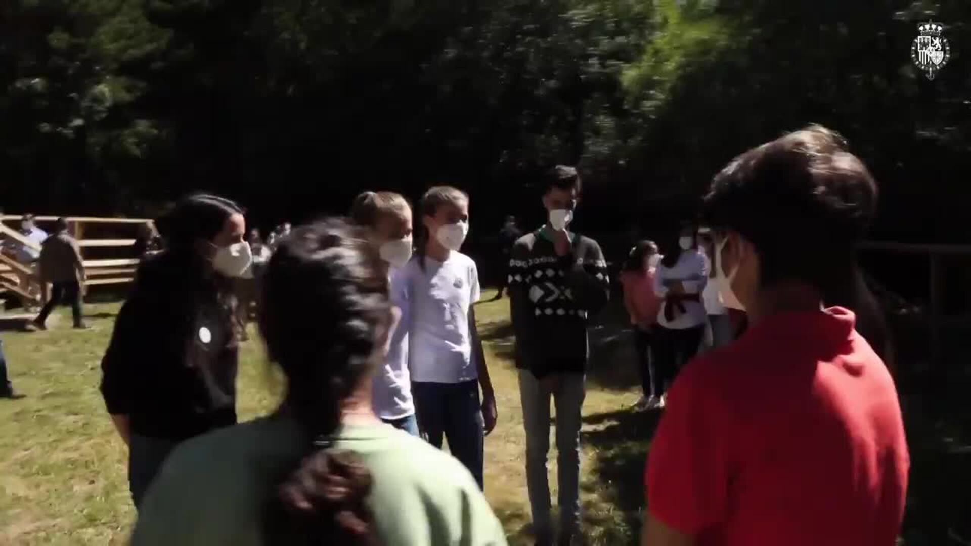 La Princesa Leonor y la Infanta Sofía, a juego en su primer acto en solitario