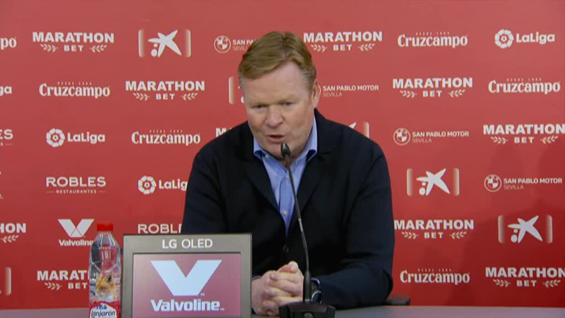 Koeman: &quot;El equipo ha estado fenomenal, ha sido un partido muy completo&quot;