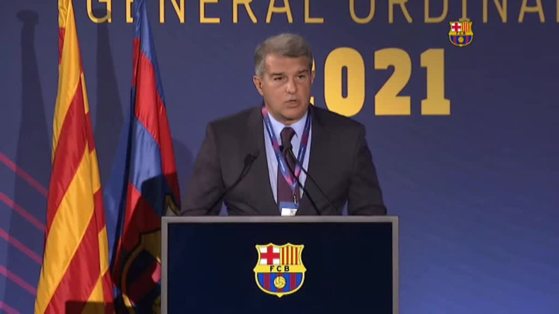 Laporta: &quot;Son las peores cuentas de la historia del Barça&quot;