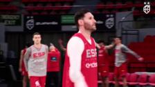 Concentración de la selección española de baloncesto en Zaragoza