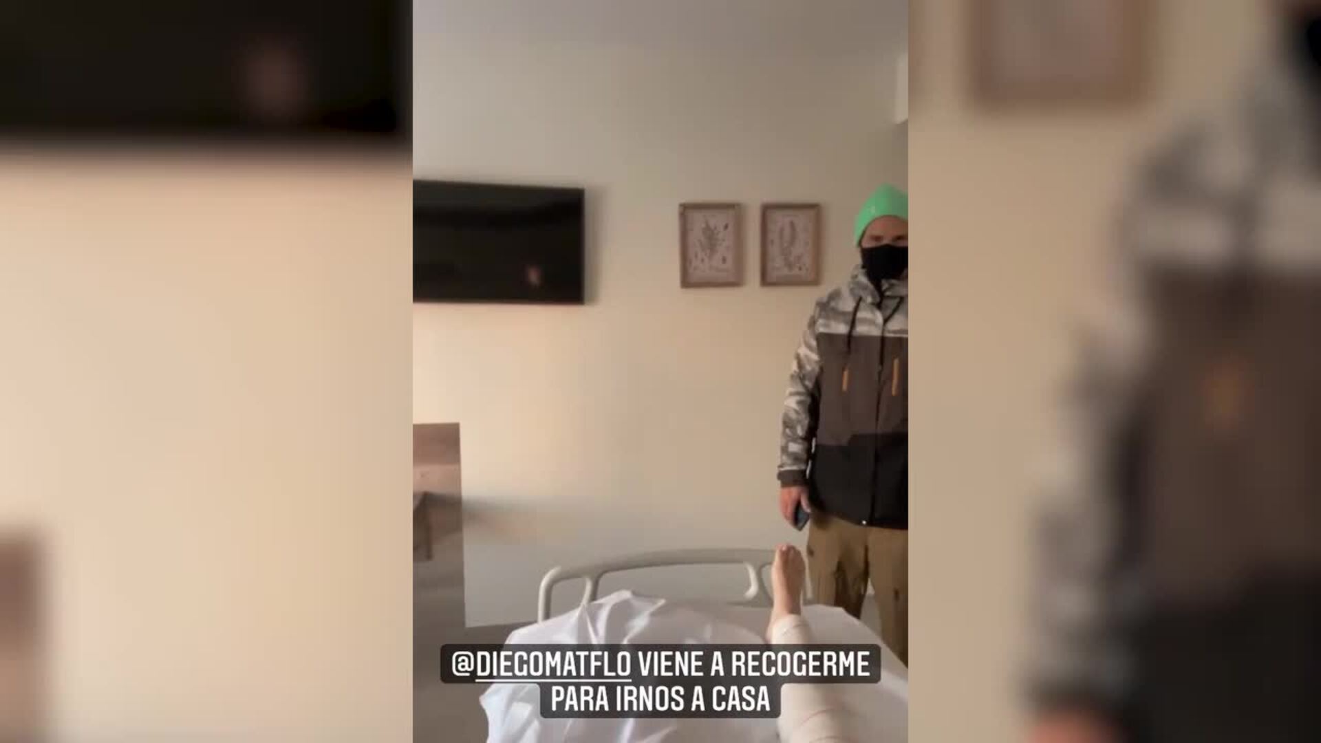 Carla Barber se sigue recuperando en casa de su fractura de tibia