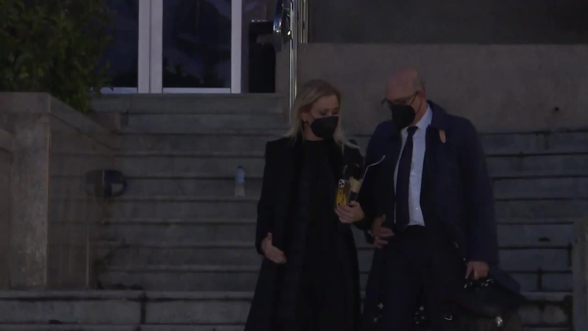 Salida de Cristina Cifuentes de la Audiencia Provincial de Madrid