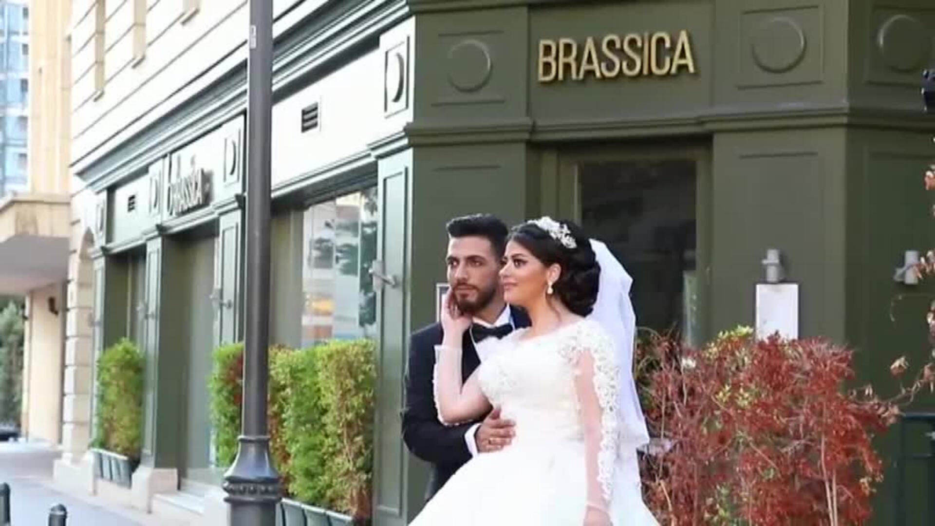 La explosión de Beirut sorprende a una pareja de novios el día de su boda