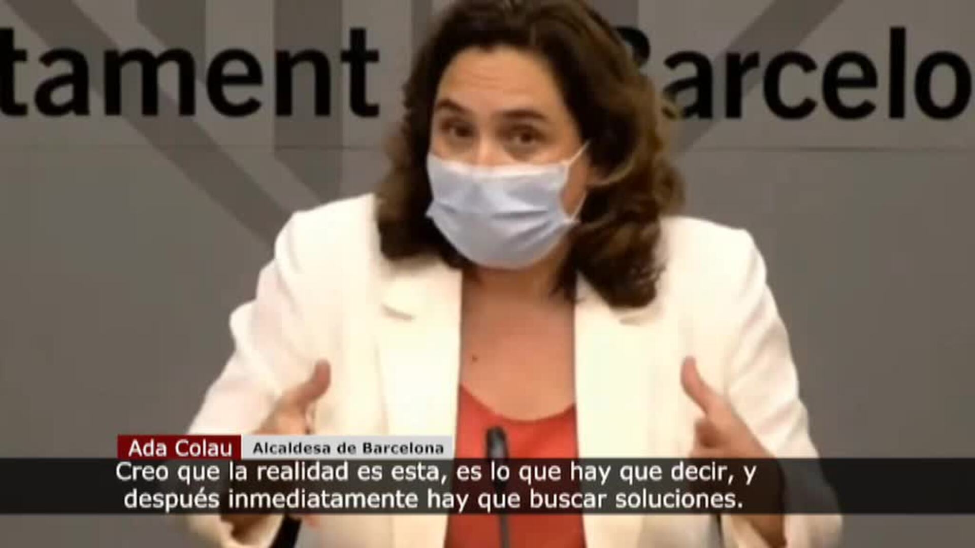 Colau: &quot;El Govern ha llegado tarde a Lleida y desafortunadamente al área metropolitana&quot;