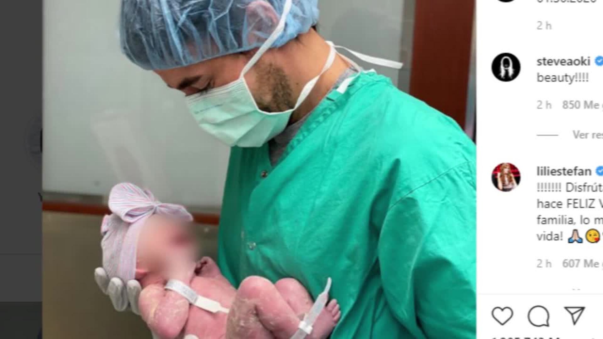 Iglesias y Kournikova presentan a su &quot;rayo de sol&quot;