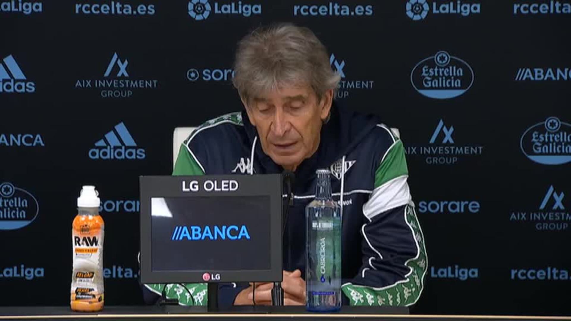 Pellegrini da por bueno el empate en Vigo