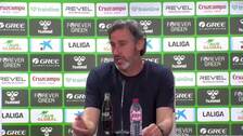 Vicente Moreno: "No siempre logras lo que mereces"
