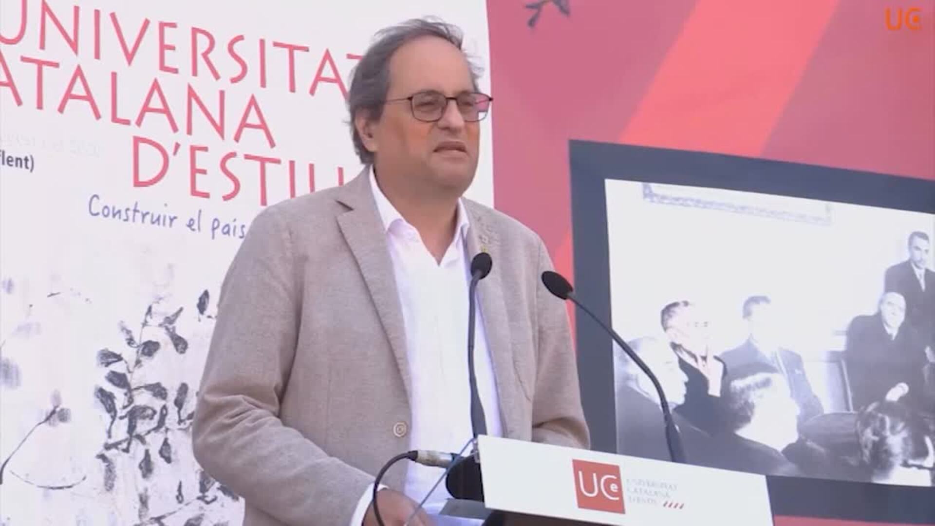 Torra advierte de que &quot;es imposible la independencia sin una estrategia compartida&quot;