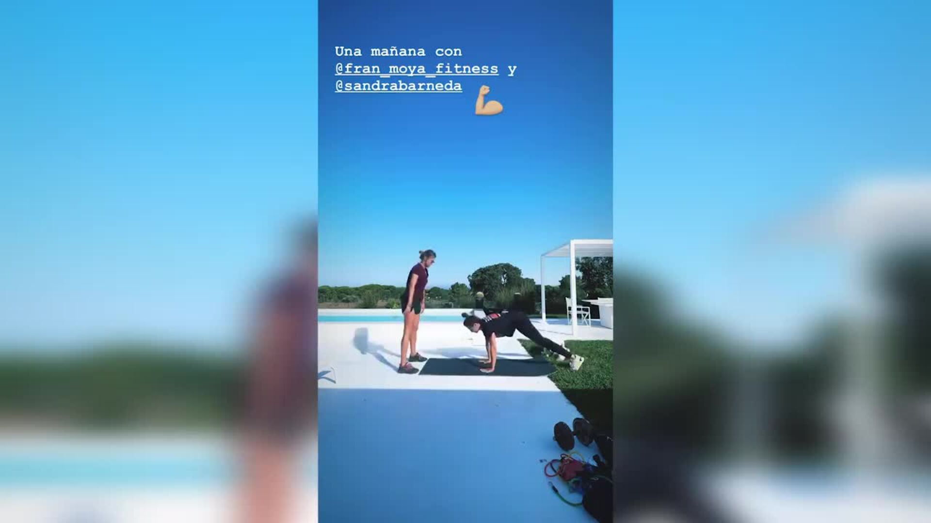 Nagore Robles y Sandra Barneda no descuidan su rutina de entrenamiento