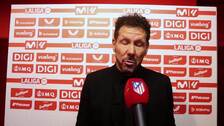 Simeone: "Fue un partido ajustado, como todos los que jugamos en San Mamés"