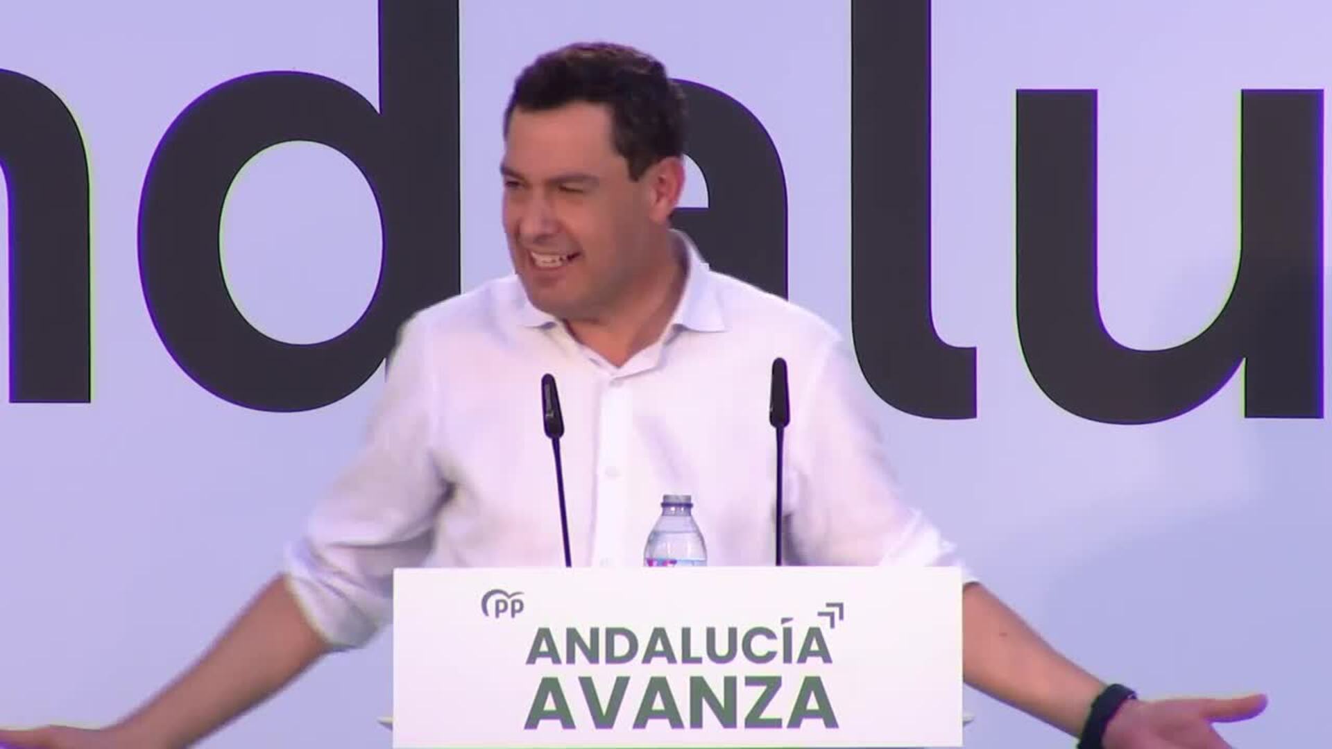 Moreno (PP-A): &quot;¿Qué miedo doy yo?, el único miedo que hay es a retroceder&quot;