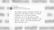 Hospitalizado el expresidente Bill Clinton por una infección