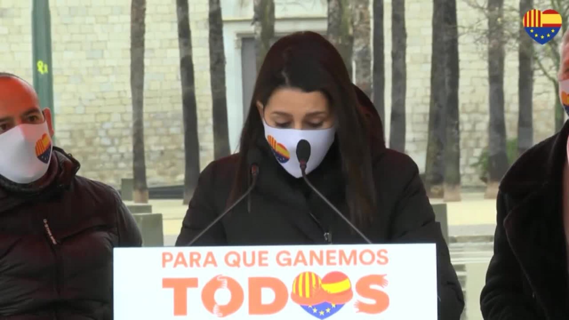 Arrimadas: &quot;No podemos ofrecerle a Otegi un futuro que le guste para Cataluña&quot;